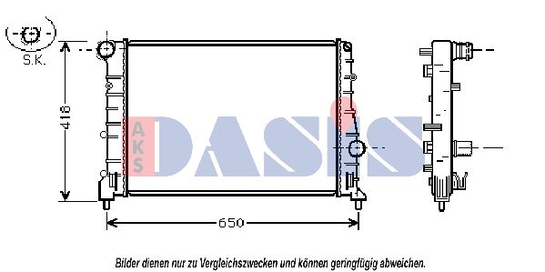 AKS DASIS Radiators, Motora dzesēšanas sistēma 010006N